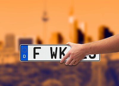 Wunschkennzeichen F für Frankfurt